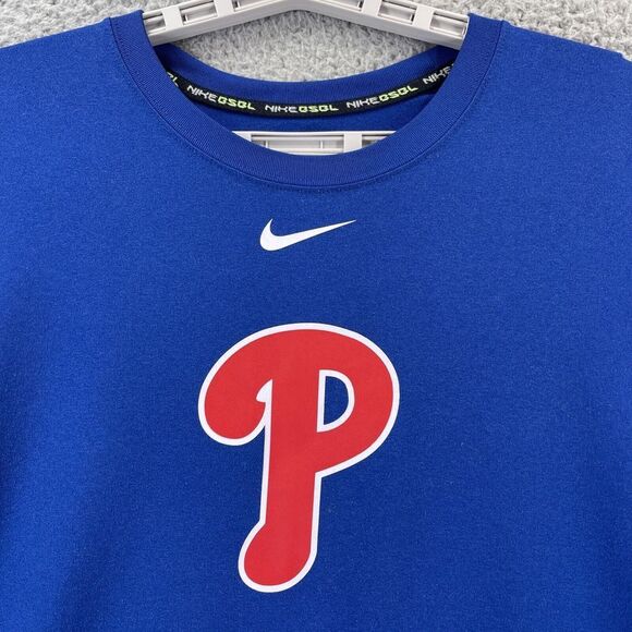 Philadelphia Phillies Nike BSBL Dri-fit Performance Shirt Men Extra Large Center - Picture 3 of 13